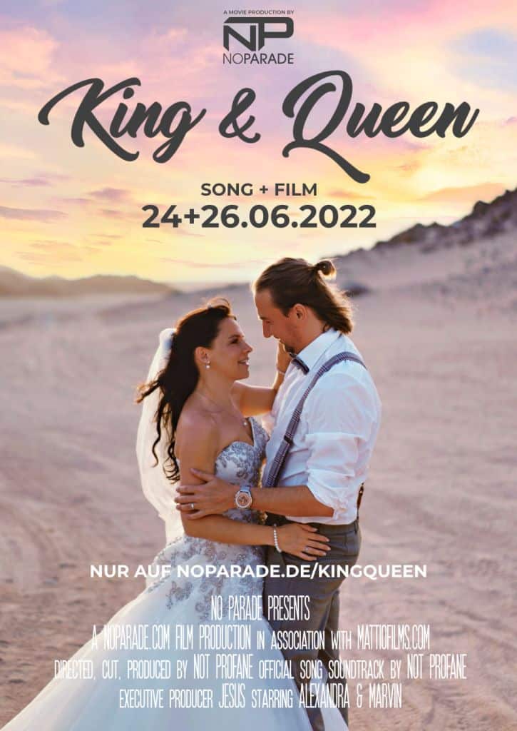 Not Profane King & Queen Hochzeitsfilm Poster